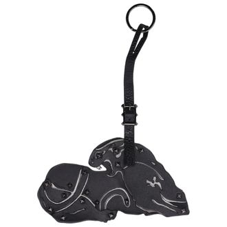 Valentino Valentino Panther Tas Sleutelhanger in Zwart Leer
