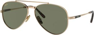 Ray-Ban Sole Zonnebril - unisex - Zonnebrillen - Geel - 58 MM - Accessoires
