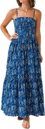 THML Clothing Catch Of The Day Midi Dress In Navy