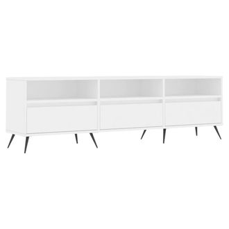 Berkfield Home TV Cabinet White 150x30x44.5 cm Engineered Wood