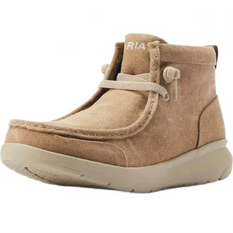 Ariat Mens Rancher Hilo Moccasin Style Shoes In Tan