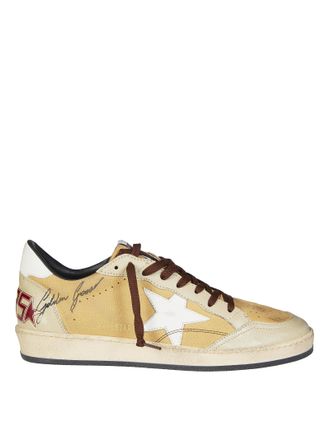 Golden Goose Beige Nubuck Leather Star Sneakers