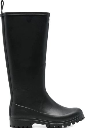 Superga rubber rain boots - women - Rubber/Rubber/Cotton - 39 - Black