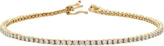 LuvMyJewelry Orelia 2 Ct 10K Gold Lab Grown Tennis Bracelet in 10K Yellow Gold at Nordstrom, Size 7