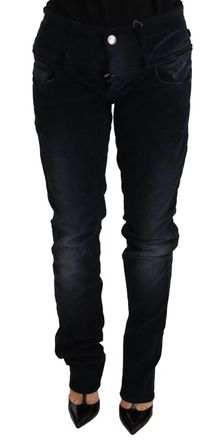 Acht Washed Cotton Low Waist Loose Fit Trousers Womens Jeans