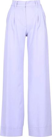 Aniye By Wijde broek - Dames - Wijde Broeken - Paars - 2XS - Polyester - Broeken