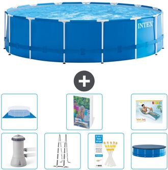 Intex Piscina Con Estructura Redonda - 457x122 Cm - 8-piezas S670