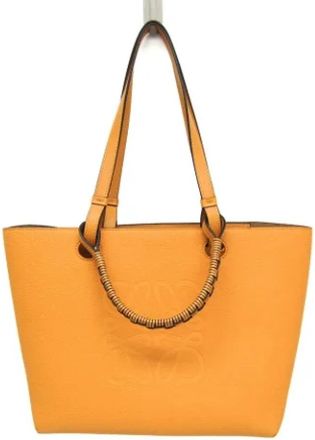Loewe Pre-owned Leather totes - Dames - Vintage Shopper - Geel - ONE Size - Vintage