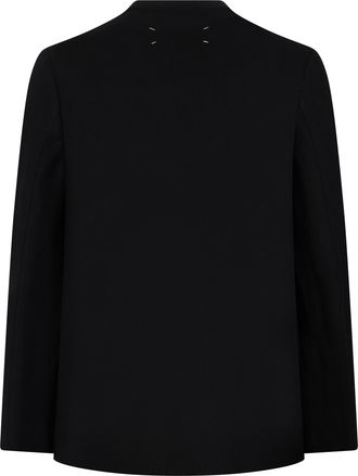 Maison Margiela Womens Open Jacket Virgin Wool Black