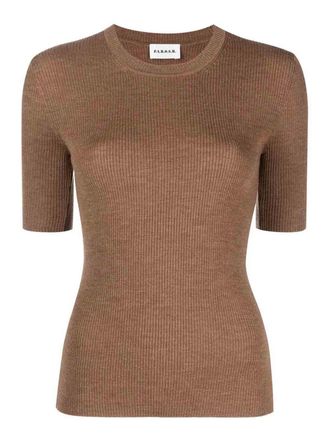 P.A.R.O.S.H. P. A.R. O.S. H. Crew-neck ribbed-knit wool top