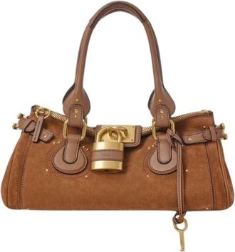 Chlo&eacute; Paddington Handtas - Dames - Handtassen - Bruin - ONE Size - Leer - Tassen