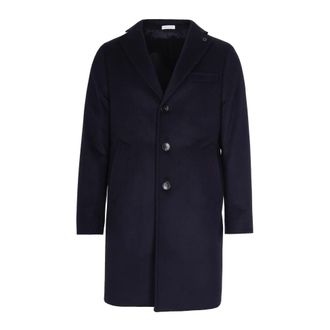 Breras Milano Enkelrijige Jas - Heren - Mantel - Blauw - 2XL - Wol - Jassen