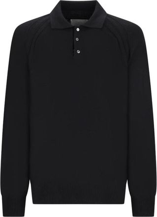 Dior Gebreide Polo 68cm - Heren - Cashmere truien - Zwart - S - Kasjmier - Truien & Vesten