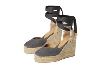 Castaner Chiara 80 mm Wedge Espadrille Womens Shoes Charcoal : EU 40 (US Womens 10) M, Textile