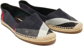 Burberry Espadrilles a quadri - Blu