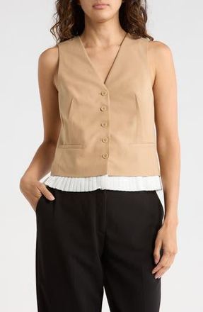 SIMKHAI Laiken Vest in Camel at Nordstrom Rack, Size 14