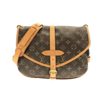 Louis Vuitton Pre-owned Cross Body Bags, female, Brown, Size: ONE SIZE Pre-owned Saumur 30 Shoulder Bag