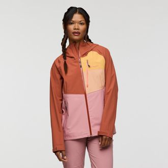 Cotopaxi Impermeo 3L Hooded Shell Jacket - Womens in Faded Brick And Rose at Nordstrom, Size X-Small