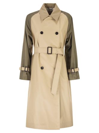 Max Mara Weekend Maxmara Wkdcanasta omkeerbare trenchcoat in waterafstotende gabardine