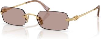 Miu Miu MU B50S 5Ak 20I Zonnebrillen - Dames - Zonnebrillen - Geel - 52 MM - Accessoires