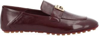 Fendi Brown Leather Loafers