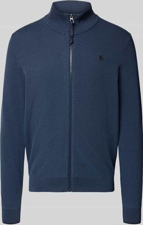 Lerros Cardigan mit Stehkragen und Reißverschluss in Marine, Größe XXXL