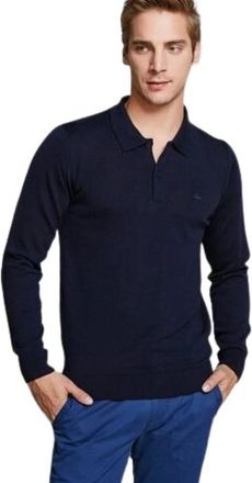 Lacoste Polo Trui met Lange Mouwen - Heren - Polos - Blauw - XS - Tops