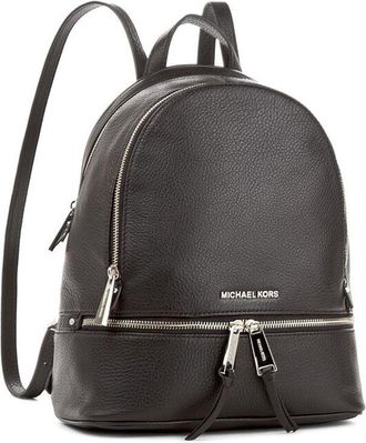 Michael Kors Black Leather Womens Backpack