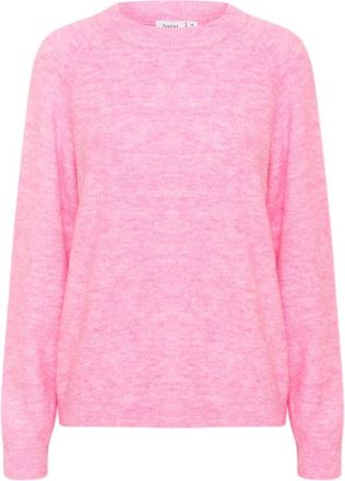 Saint Tropez Zachte Gebreide Trui Chateau Rose - Dames - Ronde hals truien - Roze - L - Wol - Truien & Vesten