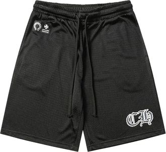 Chrome Hearts Shorts con applicazione logo - Nero