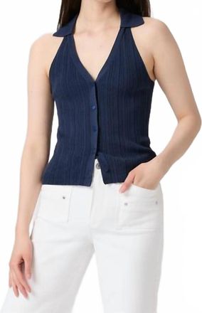 Paige Noellia Sweater Tank In Navy