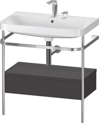 Duravit Set C-bonded Duravit Happy D.2 Plus Con Consola Met&aacute;lica Y Caj&oacute;n