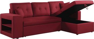 Habitat et Jardin Habitat Et Jardin - Sof&aacute; Esquinero Convertible/reversible axel - Rojo
