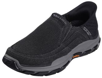 Skechers Mens Respected-Elgin Hands Free Slip-in Moccasin, Black, 12 UK