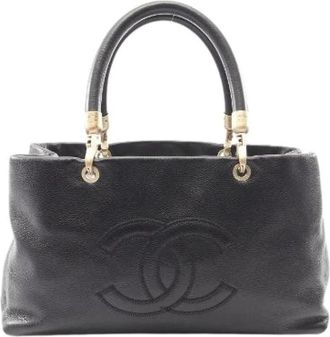 Chanel Pre-owned Leather chanel-bags - Dames - Vintage Handtas - Zwart - ONE Size - Vintage