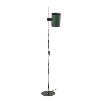 Faro Barcelona L&aacute;mpara de pie ajustable en metal negro y verde 150cm
