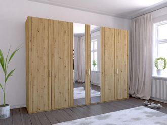 Wiemann Drehtürenschrank »Mainau« mit Holz- und Spiegeltüren