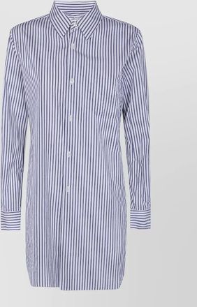 Comme Des Gar&ccedil;ons oversized shirt dress long sleeves stripes