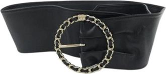 Chanel Pre-owned Vintage Standaard Riem - Dames - Vintage Accessoires - Zwart - ONE Size - Vintage