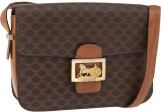 Celine Pre-owned Cross Body Bags, female, Brown, Size: ONE SIZE Pre-owned Vintage Plastic Cross Body Bag