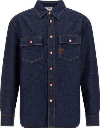 Casablanca Hombre, Camisas, Azul, Talla: XL