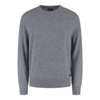 Wahts Mens Knitwear, TargetGroup:Men Mid Grey Melange / XXL