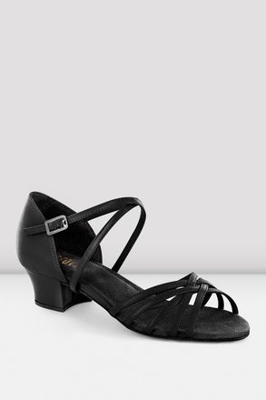 Bloch Ladies Annabella Latin Practice Shoes, Natural Leather