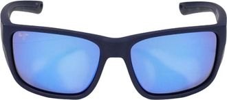 Maui Jim Amberjack - Heren - Zonnebrillen - Blauw - 60 MM - Accessoires