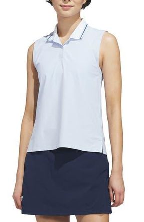 adidas Performance Sleeveless Polo in Crystal Sky at Nordstrom Rack, Size Medium
