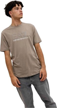 Emporio Armani 7M001308 T-Shirt - Heren - T-shirts - Bruin - M - Katoen - Tops