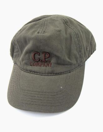 C.P. Company Mens Cp Company Goggle Cap With Embroidered Logo Khaki - Green - Size: M