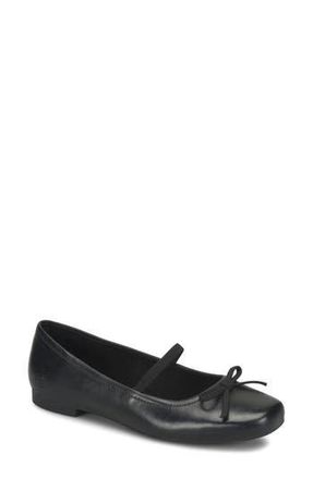 B&oslash;rn Bley Mary Jane Flat in Black Leather at Nordstrom Rack, Size 6.5