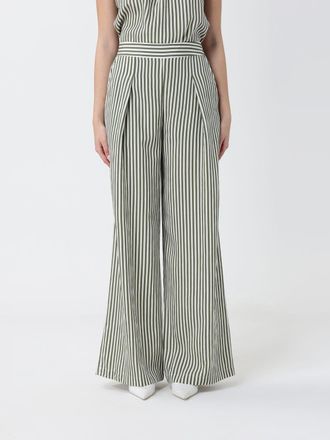 Hanita Striped Viscose Blend Palazzo Trousers