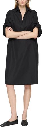 Lafayette 148 New York Plus W Tab Sleeve Popover Dress